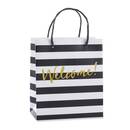 Click on Classic Black and White Striped Welcome Bags to see product details