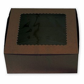 Click on Chocolate Windowed Standard Cupcake Boxes to see product details