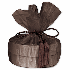 Click on Brown Organza Wraps with Tassels to see product details