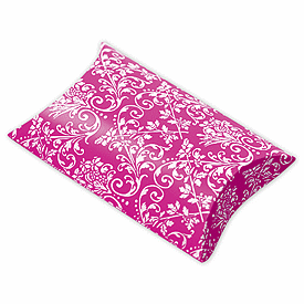 Click on Hot Pink/White Damask Pillow Boxes to see product details