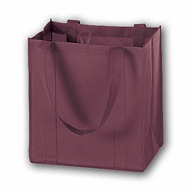 Click on Burgundy Unprinted Non-Woven Market Bags to see product details