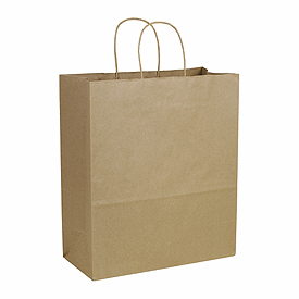 Click on Recycled Kraft Paper Shoppers Escort to see product details
