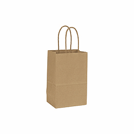 Click on Recycled Kraft Paper Shoppers Mini Cub to see product details