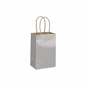 Click on Silver Metallic-on-Kraft Shoppers to see product details