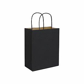 Click on Black Color-on-Kraft Shoppers to see product details