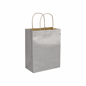 Click on Silver Metallic-on-Kraft Shoppers to see product details