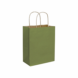 Click on Rainforest Green Color-on-Kraft Shoppers to see product details