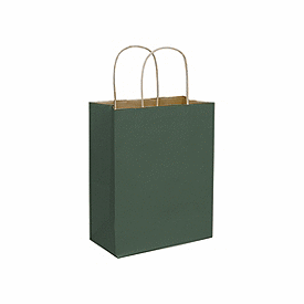 Click on Forest Green Color-on-Kraft Shoppers to see product details