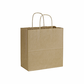 Click on Recycled Kraft Paper Shoppers Emerald to see product details