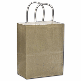 Click on Champagne Color-on-White Kraft Shoppers to see product details