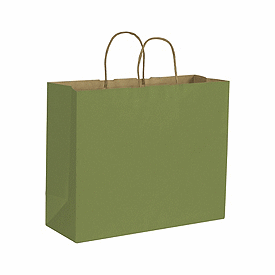 Click on Rainforest Green Color-on-Kraft Shoppers to see product details
