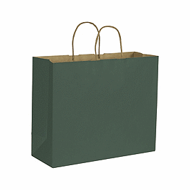 Click on Forest Green Color-on-Kraft Shoppers to see product details