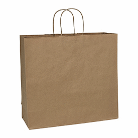 Click on Recycled Kraft Paper Shoppers Debonair to see product details