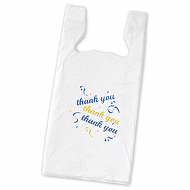 Click on Thank You Pre-Printed T-Shirt Bags to see product details