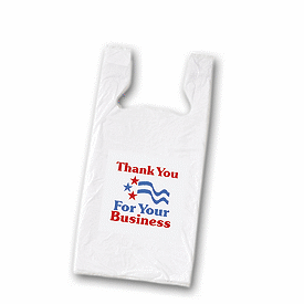 Click on Thank You Pre-Printed T-Shirt Bags to see product details