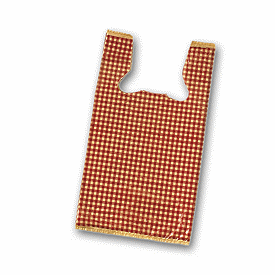 Click on Red Gingham High Density T-Shirt Bags to see product details