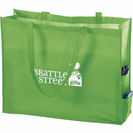 Click on Lime Non-Woven Tote Bags to see product details