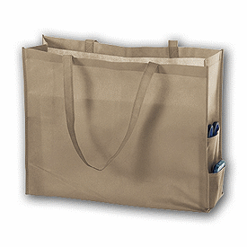 Click on Tan Unprinted Non-Woven Tote Bags to see product details