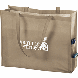 Click on Tan Non-Woven Tote Bags to see product details