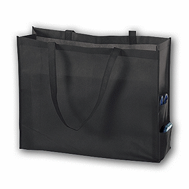 Click on Black Unprinted Non-Woven Tote Bags to see product details