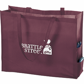 Click on Burgundy Non-Woven Tote Bags to see product details