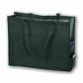 Click on Hunter Green Unprinted Non-Woven Tote Bags to see product details