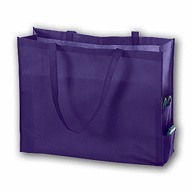 Click on Purple Unprinted Non-Woven Tote Bags to see product details
