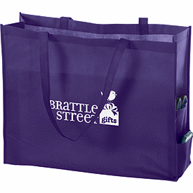 Click on Purple Non-Woven Tote Bags to see product details