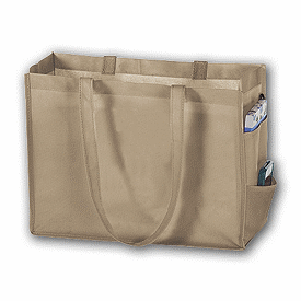 Click on Tan Unprinted Non-Woven Tote Bags to see product details
