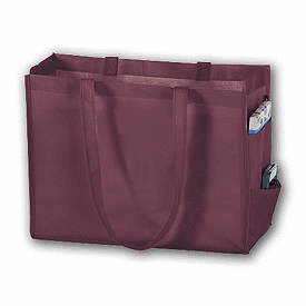Click on Burgundy Unprinted Non-Woven Tote Bags to see product details