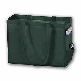 Click on Hunter Green Unprinted Non-Woven Tote Bags to see product details