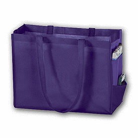 Click on Purple Unprinted Non-Woven Tote Bags to see product details