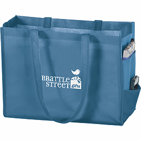 Click on Cool Blue Non-Woven Tote Bags to see product details