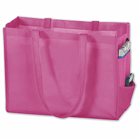 Click on Pink Unprinted Non-Woven Tote Bags to see product details