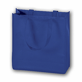Click on Royal Blue Unprinted Non-Woven Tote Bags to see product details