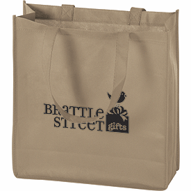 Click on Tan Non-Woven Tote Bags to see product details