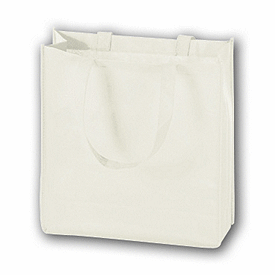 Click on White Unprinted Non-Woven Tote Bags to see product details