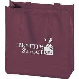 Click on Burgundy Non-Woven Tote Bags to see product details