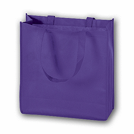 Click on Purple Unprinted Non-Woven Tote Bags to see product details