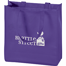 Click on Purple Non-Woven Tote Bags to see product details