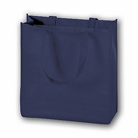 Click on Navy Unprinted Non-Woven Tote Bags to see product details