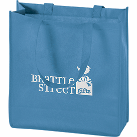 Click on Cool Blue Non-Woven Tote Bags to see product details