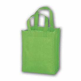 Click on Lime Unprinted Non-Woven Tote Bags to see product details