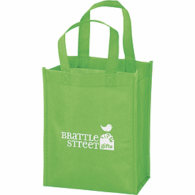Click on Lime Non-Woven Tote Bags to see product details