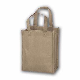 Click on Tan Unprinted Non-Woven Tote Bags to see product details