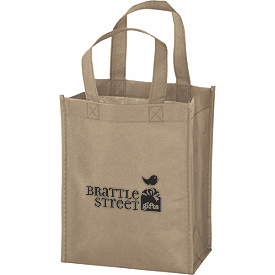 Click on Tan Non-Woven Tote Bags to see product details