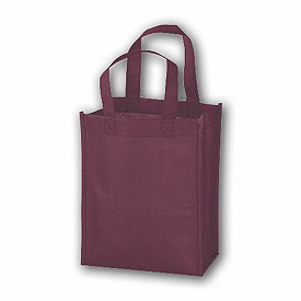 Click on Burgundy Unprinted Non-Woven Tote Bags to see product details