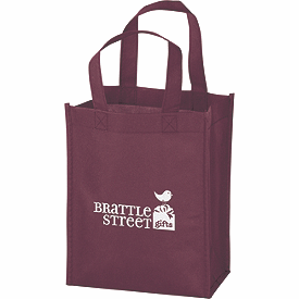 Click on Burgundy Non-Woven Tote Bags to see product details