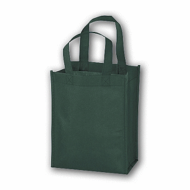 Click on Hunter Green Unprinted Non-Woven Tote Bags to see product details