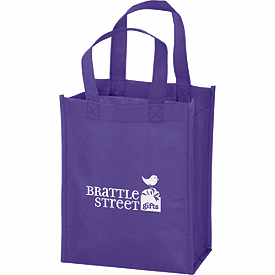 Click on Purple Non-Woven Tote Bags to see product details
